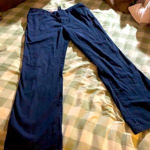 Abercrombie and Fitch Navy blue button up pants